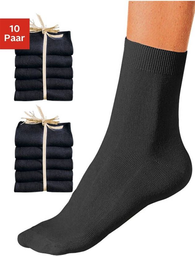 Go in Basic sokken unikleur (set 10 paar)