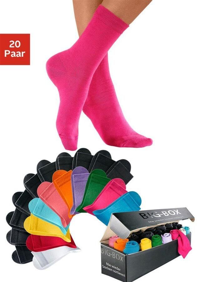Go in Basic sokken in de grote big-box (box 20 paar) - Foto 3