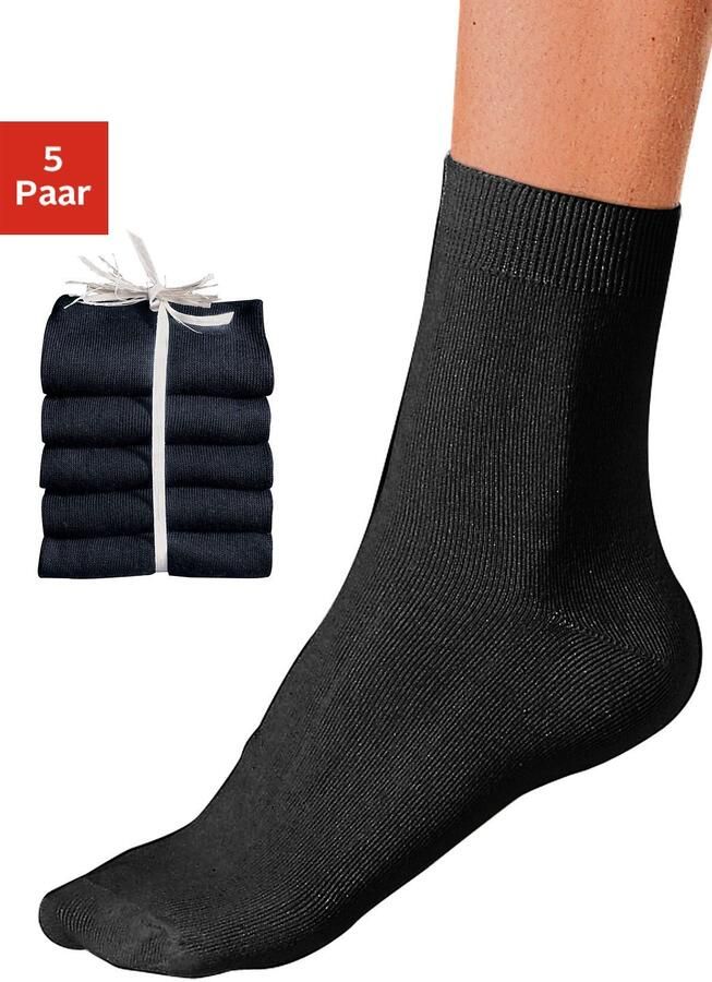 Go in Basic sokken unikleur (set 5 paar) - Foto 2