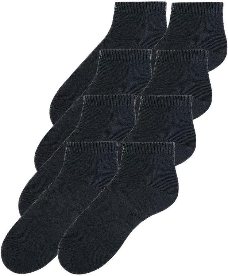 Go in Korte sokken uni in basic kleuren (set 8 paar)