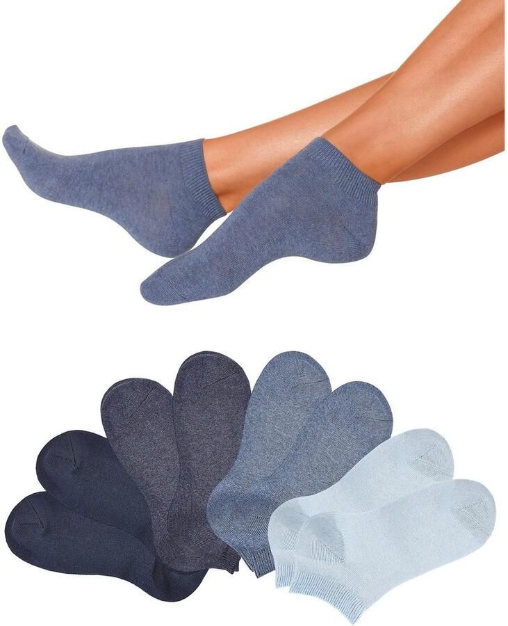 Go in Korte sokken uni in basic kleuren (set 8 paar)