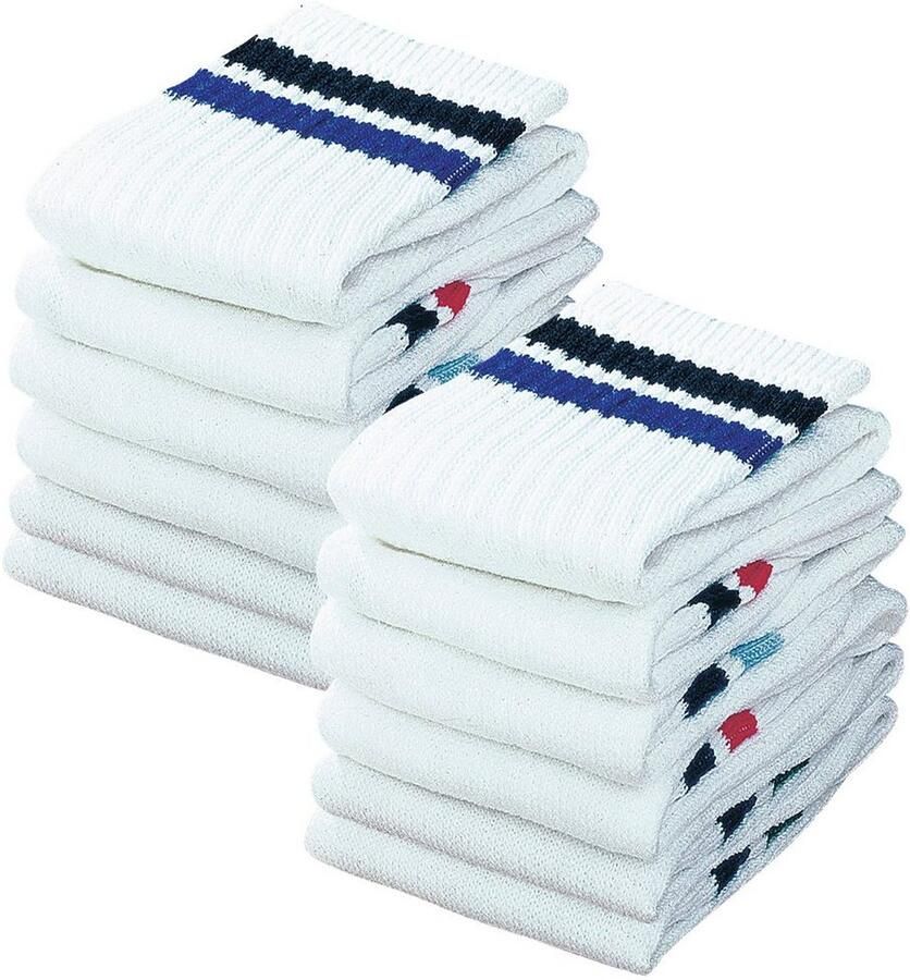 Go in Tennissokken met frotté (set 12 paar)