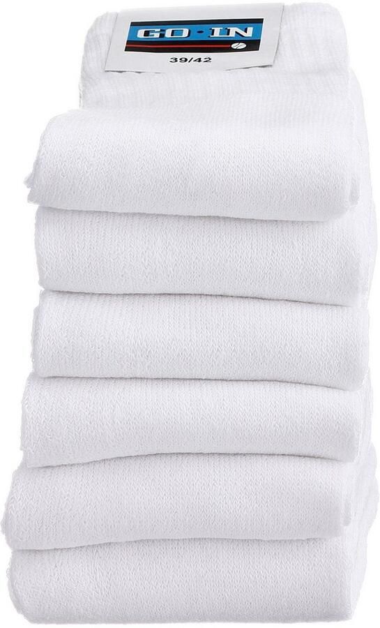 Go in Tennissokken met geribde schacht (set 6 paar)