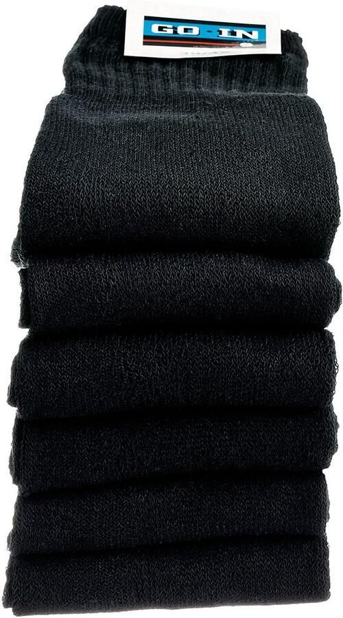 Go in Tennissokken met geribde schacht (set 6 paar)