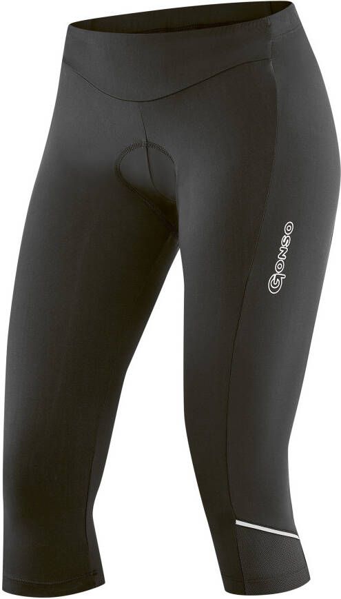 Gonso Fietsbroek Essential Tight 3 4 W Dames 3 4 fietsbroek met zitkussen ademende fietsbroek Tight Fit
