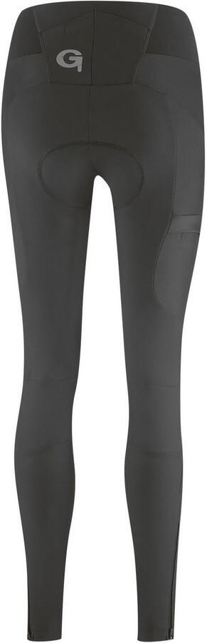 Gonso Fietsbroek Essentiële Strakke Cargo SC W Dames fietsbroek lang met zitkussen fietsbroek met zakken tight fit