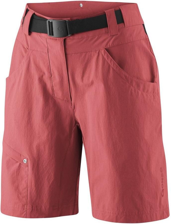 Gonso Fietsbroek Mira Basic korte damesfietsbroek met zitkussen waterafstotend inclusief riem