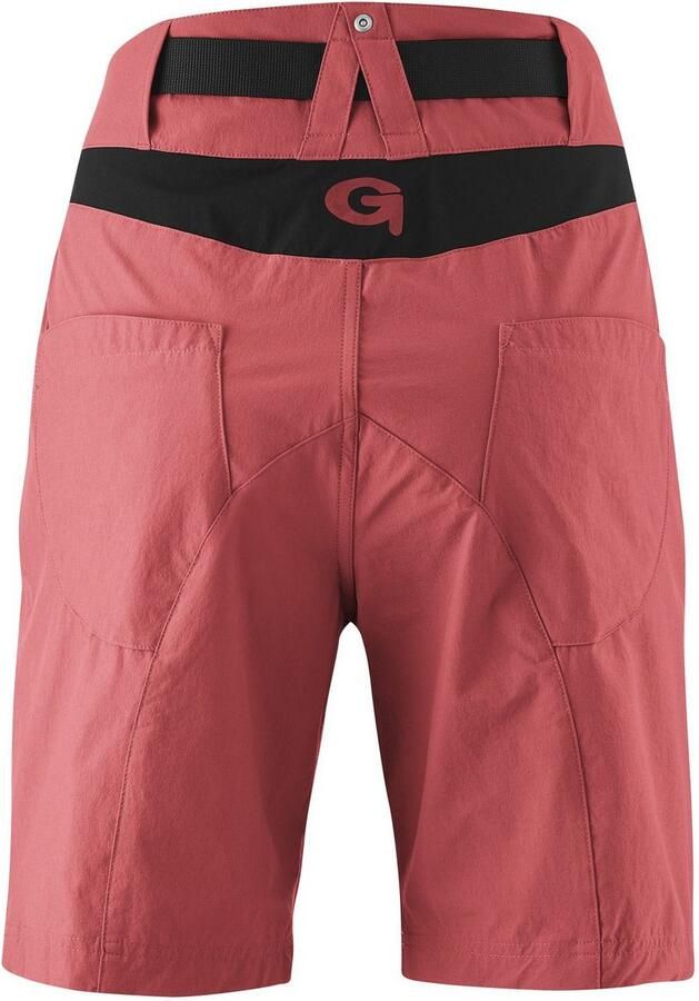 Gonso Fietsbroek Mira Basic korte damesfietsbroek met zitkussen waterafstotend inclusief riem - Foto 2