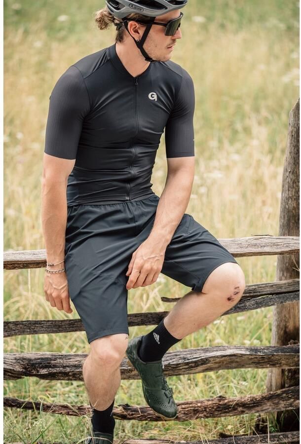 Gonso Fietsbroek SIMPLITO Heren bike-shorts lichte fietspants met elastische band en ritszak