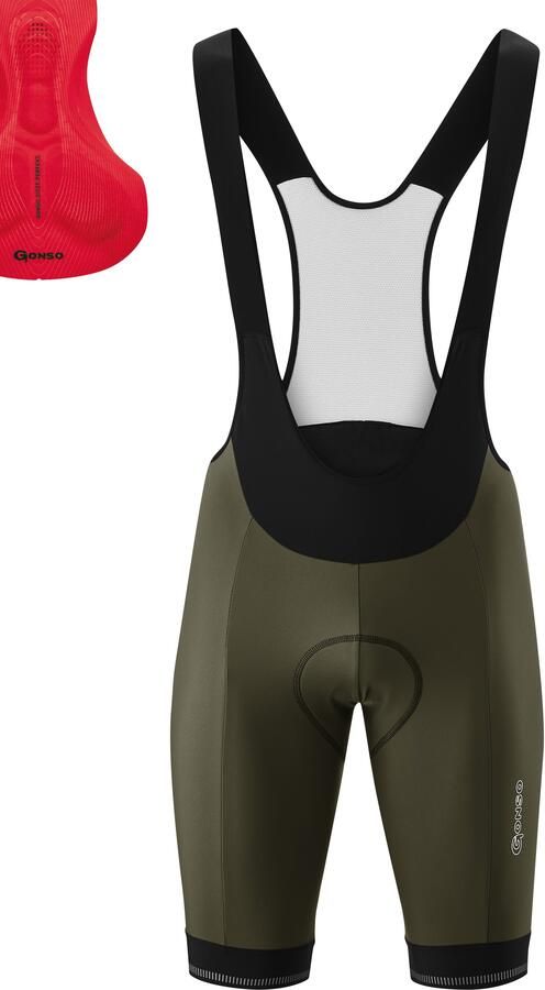 Gonso Fietsbroek SITIVO BIB 0 Heren fietsbroek innovatieve padding bretel-fietsbroek Tight Fit