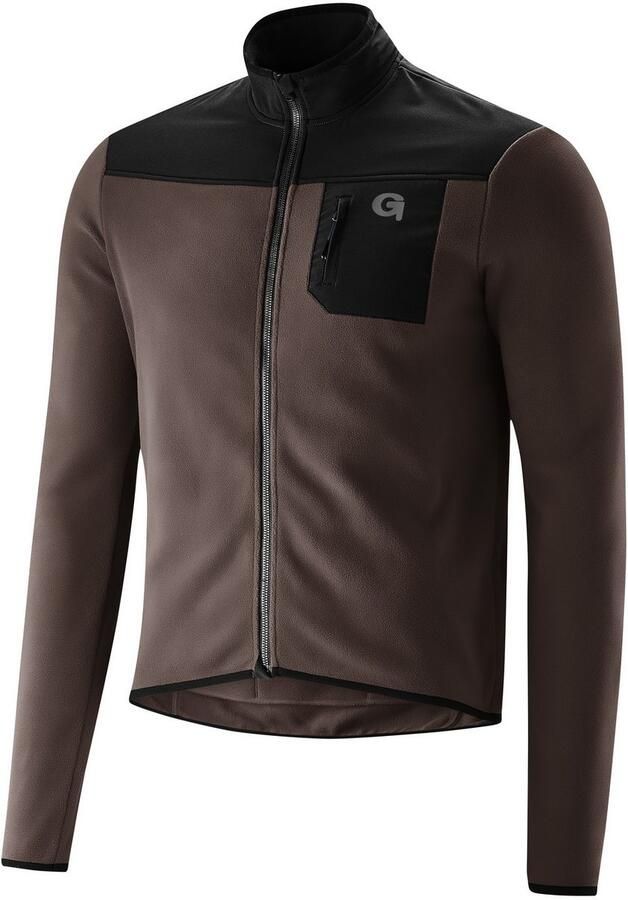 Gonso Fietsshirt Adventure jersey fleece M Heren fietstrui met lange mouwen zacht fleece-materiaal full-zip trui - Foto 2