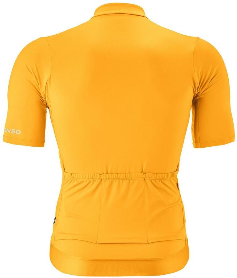 Gonso Fietsshirt Road Jersey M Heren fiets trui korte mouwen full-zip trui rugzak slim fit