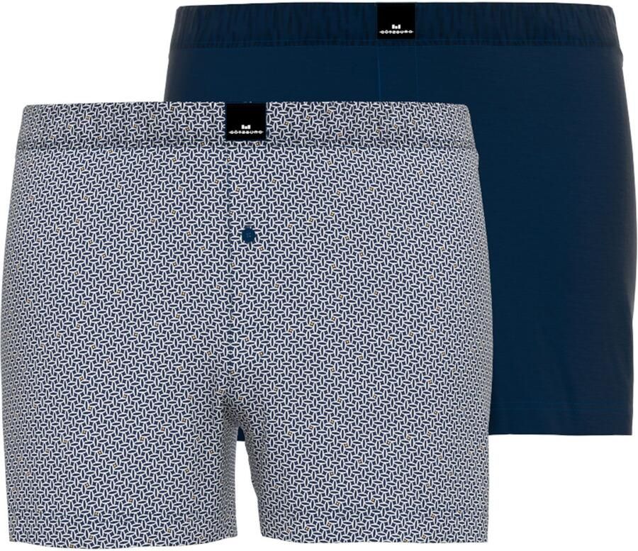 GÖTZBURG Boxershort Brooklyn met patroon zacht katoen elastisch vochtregulerend (Set van 2) - Foto 4