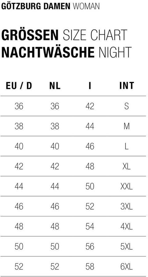 GÖTZBURG Nachthemd Katerini Ronde hals lange mouwen katoen met patroon - Foto 4