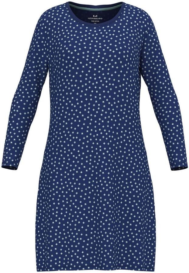 GÖTZBURG Nachthemd Katerini Ronde hals lange mouwen katoen met patroon - Foto 3