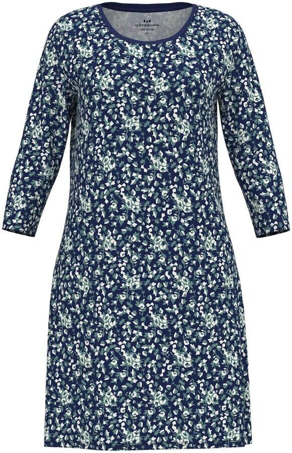 GÖTZBURG Nachthemd Katerini Ronde halslijn 3 4-mouw katoen elastisch - Foto 4