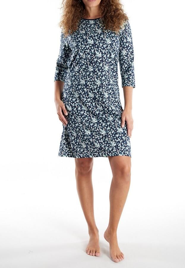 GÖTZBURG Nachthemd Katerini Ronde halslijn 3 4-mouw katoen elastisch - Foto 3