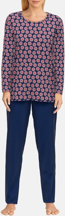 GÖTZBURG Pyjama Herfstbloei Lange mouw ronde hals katoen zacht strijkvrij (2-delig) - Foto 7