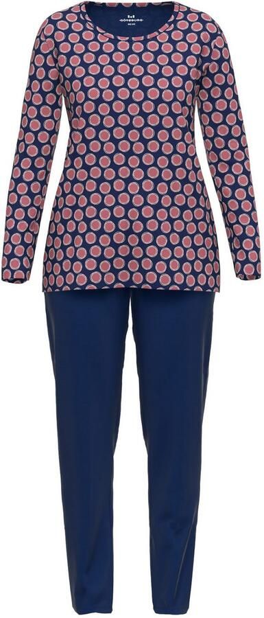 GÖTZBURG Pyjama Herfstbloei Lange mouw ronde hals katoen zacht strijkvrij (2-delig) - Foto 4