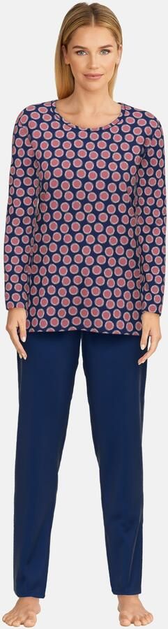 GÖTZBURG Pyjama Herfstbloei Lange mouw ronde hals katoen zacht strijkvrij (2-delig) - Foto 6