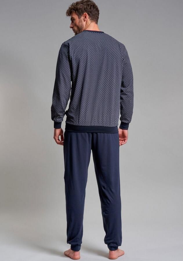 GÖTZBURG Pyjama hattan Lange mouw V-hals lange broek V-hals katoen (2-delig) - Foto 2