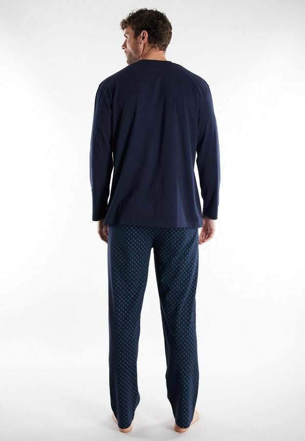 GÖTZBURG Pyjama VOLOS Lange mouw ronde hals lange broek katoen comfortabel (2-delig) - Foto 3