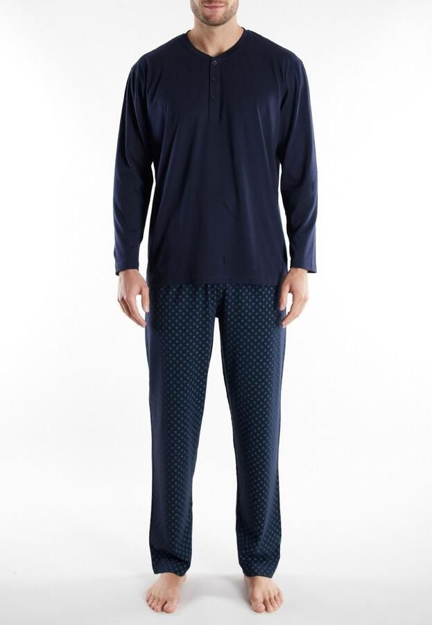 GÖTZBURG Pyjama VOLOS Lange mouw ronde hals lange broek katoen comfortabel (2-delig) - Foto 4