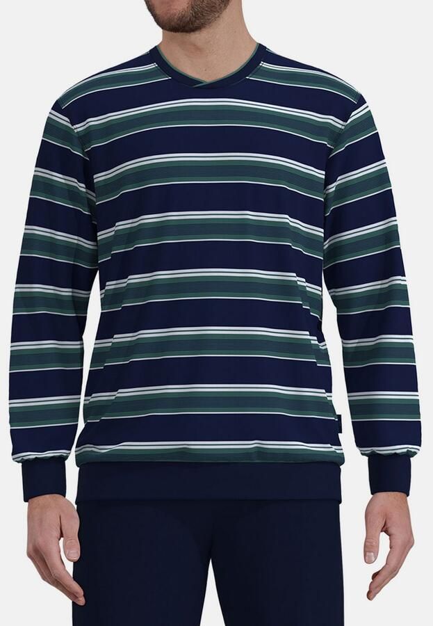 GÖTZBURG Pyjama VOLOS Lange mouw ronde hals lange broek katoenmix comfortabel (2-delig) - Foto 2