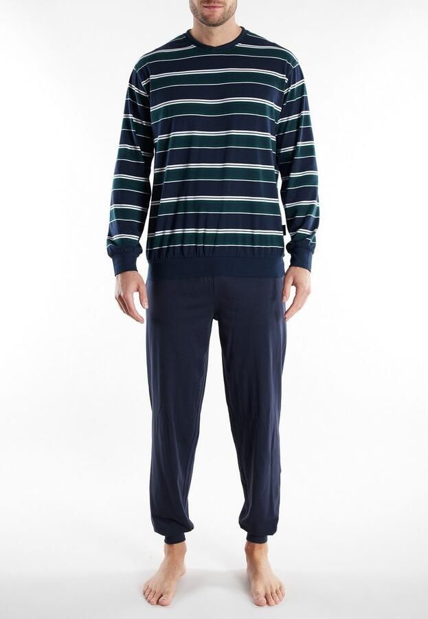 GÖTZBURG Pyjama VOLOS Lange mouw ronde hals lange broek katoenmix comfortabel (2-delig) - Foto 4
