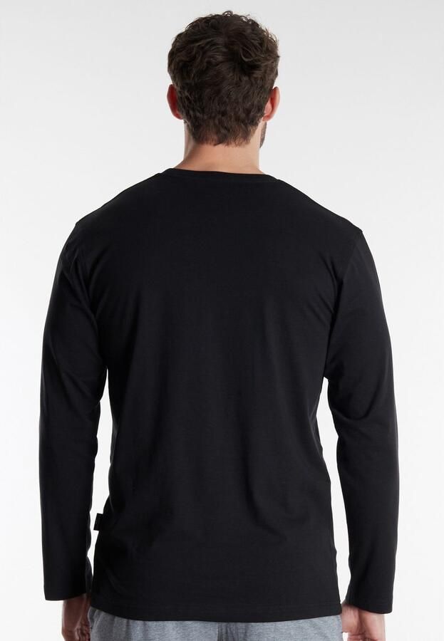 GÖTZBURG Shirt met lange mouwen California basic lange mouw comfortabel ronde hals los 100% katoen (Set van 2) - Foto 4