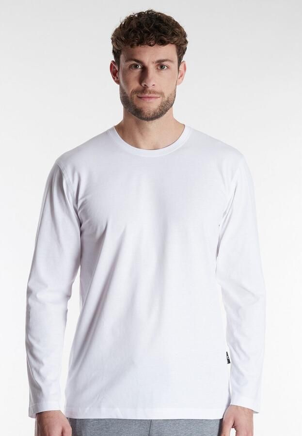 GÖTZBURG Shirt met lange mouwen California basic lange mouw comfortabel ronde hals los 100% katoen (Set van 2) - Foto 4