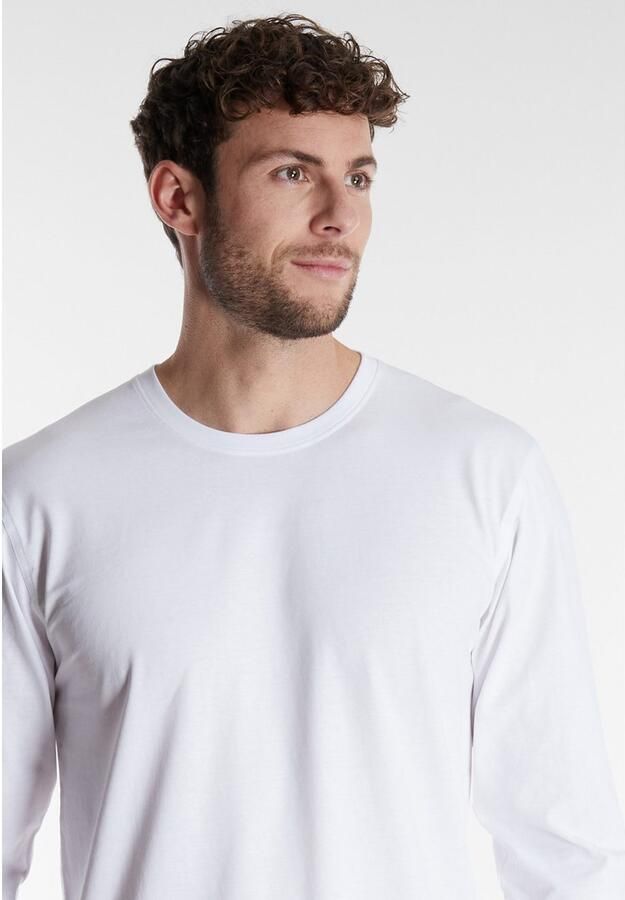 GÖTZBURG Shirt met lange mouwen California basic lange mouw comfortabel ronde hals los 100% katoen (Set van 2) - Foto 2