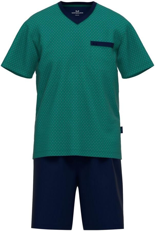 GÖTZBURG Shortama Bray V-hals borstzak katoen (2-delig)