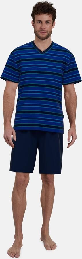 GÖTZBURG Shortama Bray V-hals korte mouw korte broek katoenmix verkoelend zacht (2-delig) - Foto 5