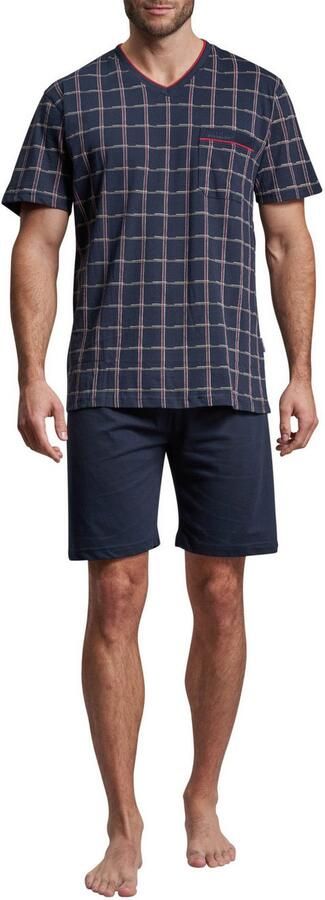 GÖTZBURG Shortama Bronx Korte mouw V-hals korte broek katoen met patroon (2-delig) - Foto 5