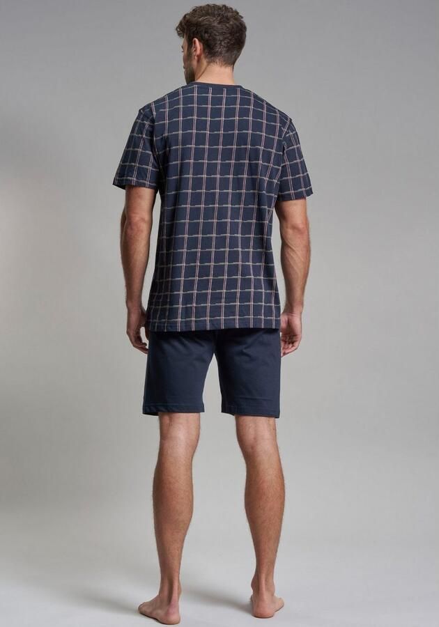 GÖTZBURG Shortama Bronx Korte mouw V-hals korte broek katoen met patroon (2-delig) - Foto 2