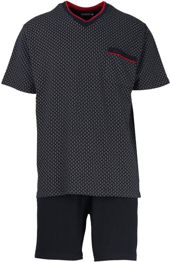 GÖTZBURG Shortama hattan Korte mouw V-hals korte broek katoen zacht (2-delig) - Foto 5