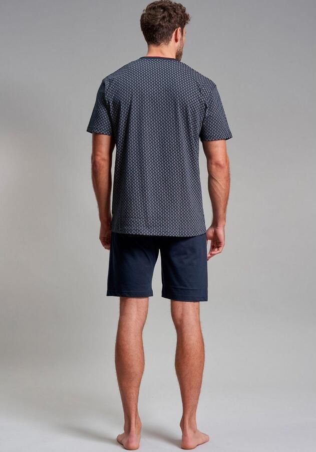 GÖTZBURG Shortama hattan Korte mouw V-hals korte broek katoen zacht (2-delig) - Foto 2