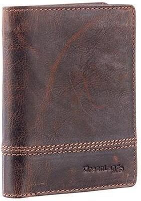 GreenLand Nature Portemonnee Classic van leer met mooie siernaad