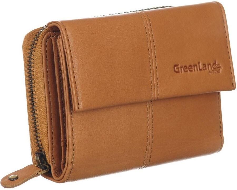 GreenLand Nature Portemonnee met ritssluiting damesportemonnee portemonnee
