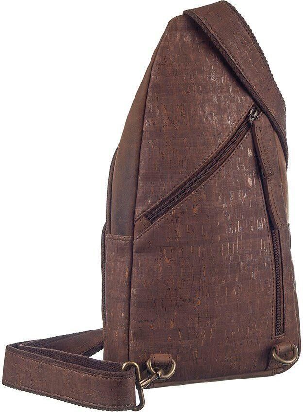 GreenLand Nature Rugzak NATURE leather-cork Aan de rechterkant of links te dragen - Foto 2