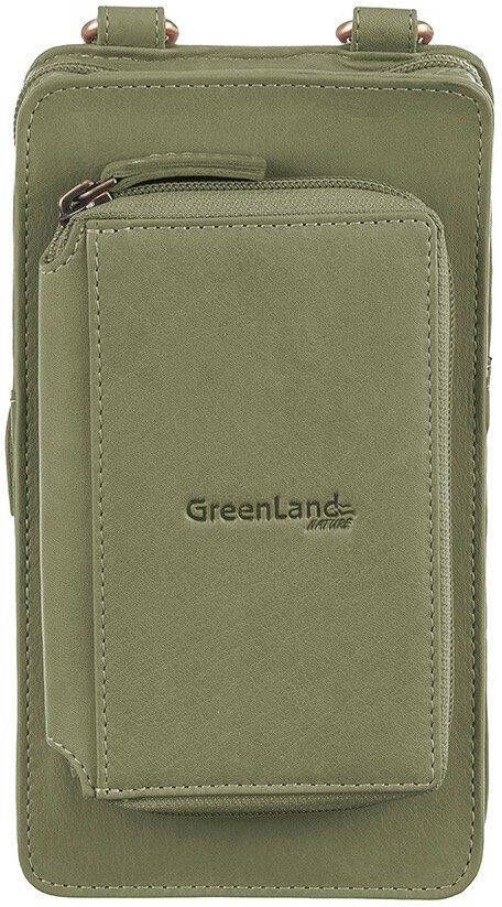 GreenLand Nature Gsm-tasje NATURE Soft met opgestikte portemonnee en rfid-bescherming
