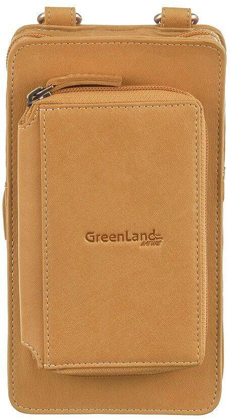 GreenLand Nature Gsm-tasje NATURE Soft met opgestikte portemonnee en rfid-bescherming