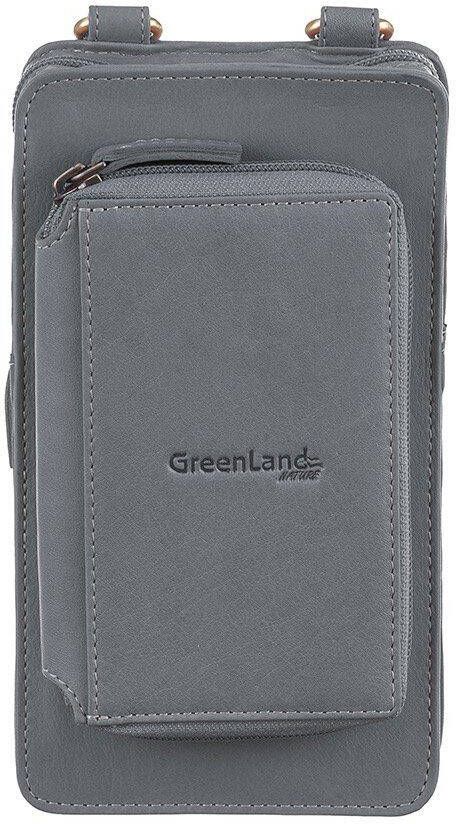 GreenLand Nature Gsm-tasje NATURE Soft met opgestikte portemonnee en rfid-bescherming