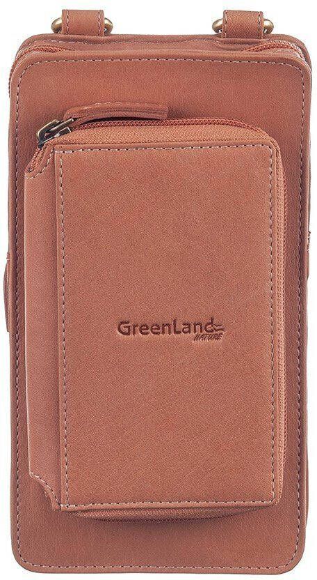 GreenLand Nature Gsm-tasje NATURE Soft met opgestikte portemonnee en rfid-bescherming