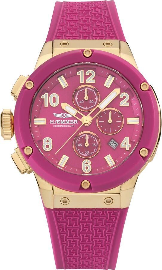 HAEMMER GERMANY Chronograaf Wave Master Quartzhorloge polshorloge dameshorloge herenhorloge made in Germany - Foto 6