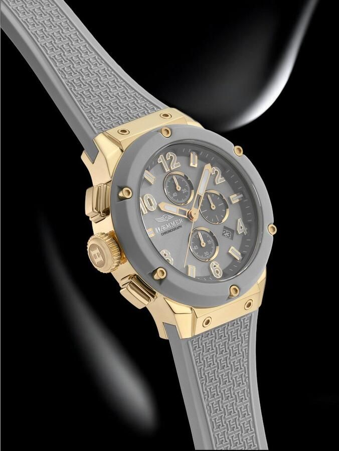 HAEMMER GERMANY Chronograaf Wave Master Quartzhorloge polshorloge dameshorloge herenhorloge made in Germany - Foto 4