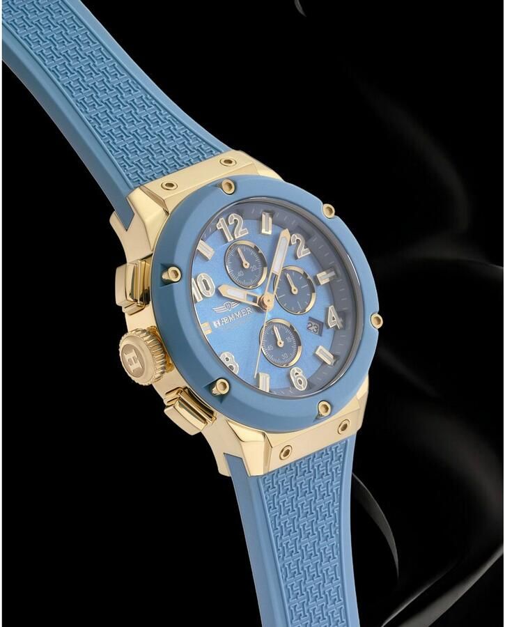 HAEMMER GERMANY Chronograaf Wave Master Quartzhorloge polshorloge dameshorloge herenhorloge made in Germany - Foto 2