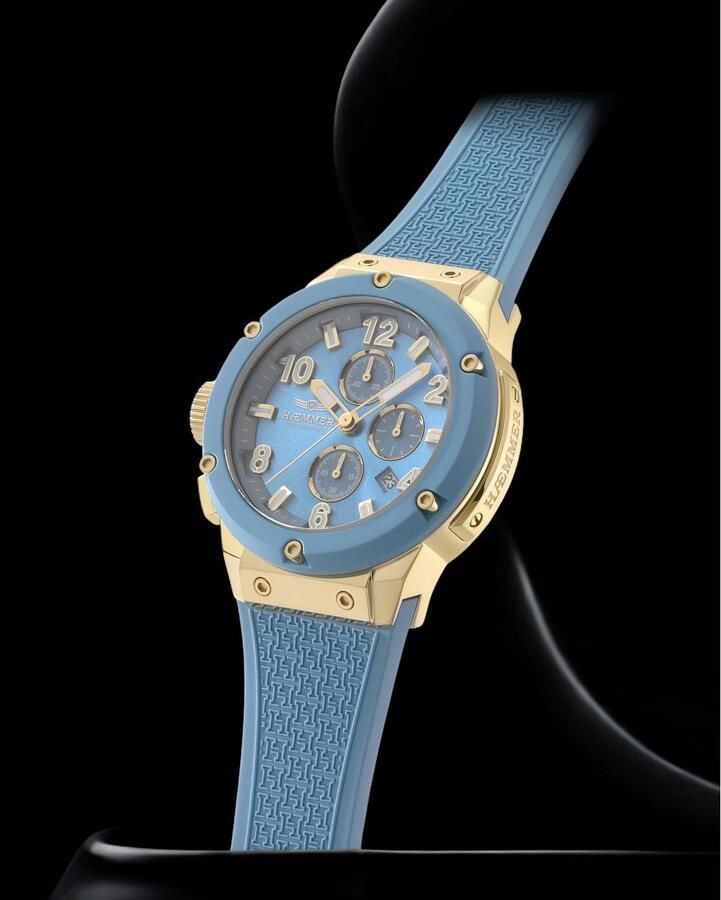 HAEMMER GERMANY Chronograaf Wave Master Quartzhorloge polshorloge dameshorloge herenhorloge made in Germany - Foto 4