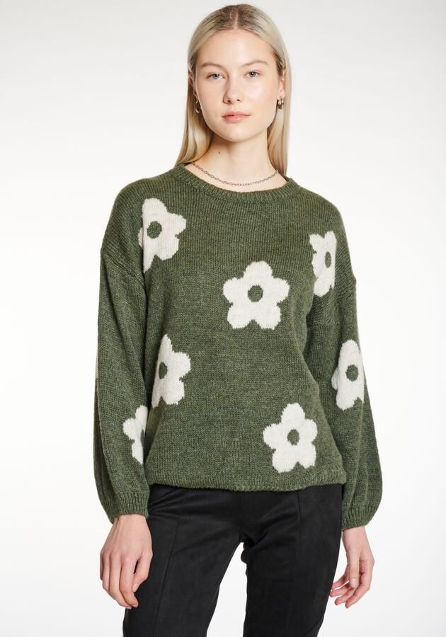 HaILYS Gebreide trui LS A SK Fl44ower - Foto 3
